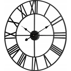 Teesa Aluminum Black Väggklocka 60cm