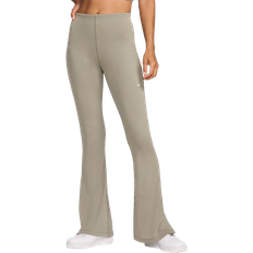Nike Sportswear Chill Knit Women's Tight Mini-Rib Flared Leggings - Light Army/Sail