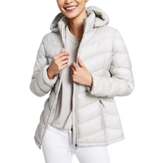 Charter Club Women's Packable Hooded Puffer Coat - Grey Owl