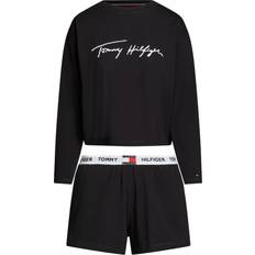 Tommy Hilfiger Heritage Logo T-Shirt And Shorts Pyjama Set - Black