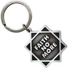 Wallets & Key Holders Star Enamel Logo Keyring - Grey/White