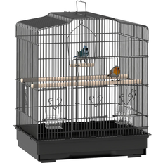 Pawhut Large Metal Bird Cage with Stand 59cm