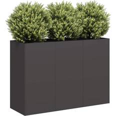 Pallkragar vidaXL Odlingslåda Svart 120x40x80 cm Kallvalsat Stål