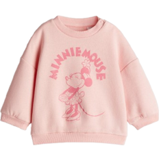 Rosa Sweatshirts H&M Print Motif Sweatshirt - Light Pink/Minnie Mouse (1263205001)