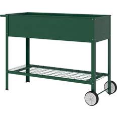 Odlingslåda Metall Upphöjd 109 cm x 44 cm x 80 cm Grön