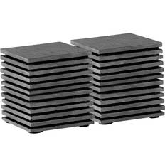 Black Coasters Argon Tableware Linea Square Slate Coasters 10 cm Pack of 24 Coaster 10cm 10pcs