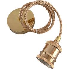 Borough Wharf Vintage Twisted Braided Light Fixture Pendant Lamp