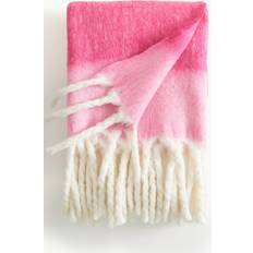 H&M Patterned Blankets Pink, White, Orange (170x330.2cm)