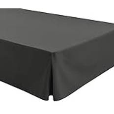 Easycosy Säng Baskjol Double Vitt 90 x 190 x 200 cm Sängkappa Grå