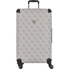 Resväskor Guess Large Suitcases Female Beige ONE SIZE Expandable Spinner Trolley Dark Taupe