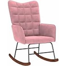 Pink Gyngestole vidaXL Fløjl Lyserød Gyngestol