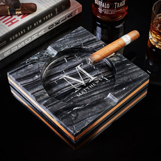 Ashtrays Bino Bradford Custom Marble Cigar Ashtray in Black Wayfair