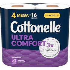 Ultra Comfort Soft Toilet Paper 4 Mega Rolls
