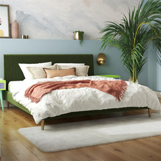 Mr. Kate Upholstered Low Profile Platform Bed Velvet King
