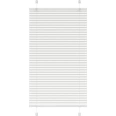 Aluminium - Vita Plisségardiner vidaXL Plisserad Persienn Vit 80x100 cm Tyg 79,4 cm Polyester