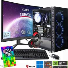 Gaming pc set Hyrican Gaming-PC Draco XD Set 32 GB RAM 1 TB SSD
