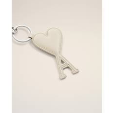 Beige Keychains Ami Paris de Coeur Keyring - Beige Leather