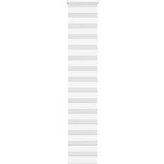 Aluminium - Vita Rullgardiner vidaXL Rullgardin Zebra Vit 45x200 cm Tyg 40,9 cm Polyester
