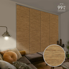 Vertical Blinds GoDear Design 4-Panel Single Rail 23-in Slat Blinds 86-in x 96-in