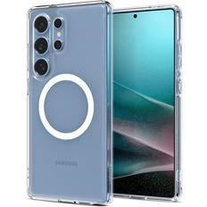 Samsung Galaxy S25 Ultra Mobilskal Spigen Ultra Hybrid MagSafe Clear White