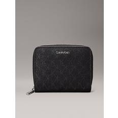 Calvin Klein Logo RFID Zip Around Wallet - Black