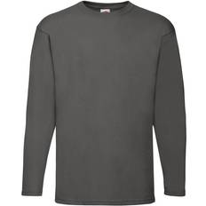 Fruit of the Loom Valueweight Long Sleeve T-Shirt - Light Graphite