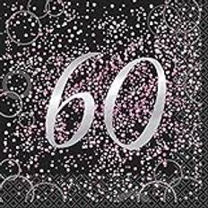 Pink Paper Napkins Unique Party Pink Foil Birthday Paper Napkins 60