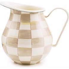 Multicolored Pitchers Mackenzie-Childs Mocha Check 96oz Pitcher