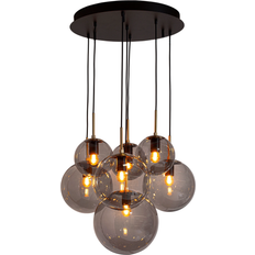 Taklampa låg By Rydéns Laura Black/Smoke Grey Pendellampa ∅ 53cm