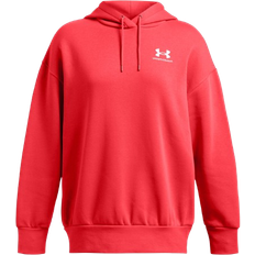 Under Armour Women's UA Icon Fleece Oversized Hoodie - Racer Red/White