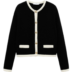 Polyamid Oberteile Mango Poshy Knitted Jacket - Black