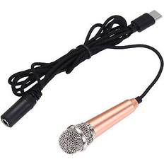 Gold Microphones Uxcell Mini Microphone Type C Gold