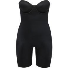 Spanx Suit Your Fancy Strapless Convertible Underwire Mid-Thigh Bodysuit - Very Black