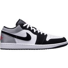 Nike Men Shoes Nike Air Jordan 1 Low SE M - White/Black/Matte Silver/Fire Red