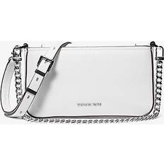 Michael Kors Håndvesker Michael Kors Bryant Small Pebbled Leather Convertible Pochette - White