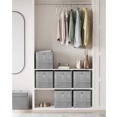Songmics Aufbewahrungsbox 6er Set Vliesstoff mit Griff 33 x 33 x 33 cm Staukasten