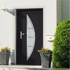 Buitendeuren vidaXL Voordeur 98x208 cm PVC Antracietkleurig