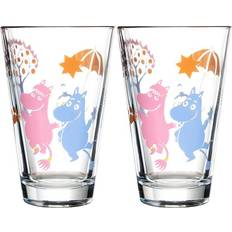 Arabia Moomin Party 2-pack Glasses Multi Drinking Glass 2pcs