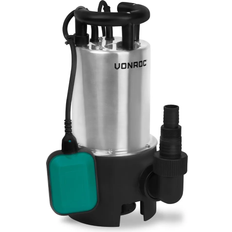 Plástico Bombas de Jardín VONROC Bomba Sumergible De Acero Inoxidable 850W - 14000 l/h