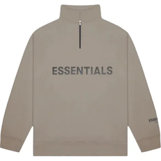 Fear of God Essentials Half Zip Pullover Sweater - Taupe