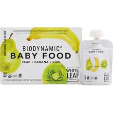 Vitamins E Baby Food & Formulas White Leaf Provisions Organic Biodynamic 8+ Months Baby Food Pear Banana Kiwi 6 Pouches