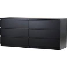 Black Chest of Drawers Zipcode Design Kepner Black Wood Grain Chest of Drawer 60.6x26.8"