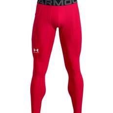 Under Armour Men's HeatGear Leggings - Red/White