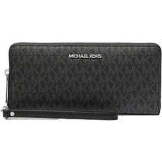 Michael Kors Jet Set Travel Large Signature Logo Continental Wallet - Black