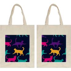 VAPOKF Reusable Grocery Tote Bag - Beige