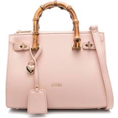 Blush Bag With Bamboo Handles - Pink