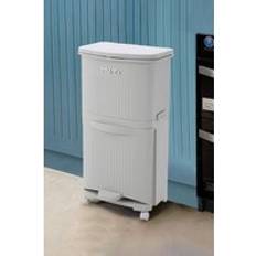 Living and Home 36L Pedal Recycling Bin with Lid 2 Inner Buckets