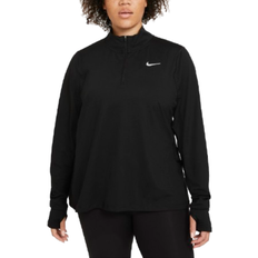 Nike Element Women's 1/2-Zip Running Top Plus Size - Black