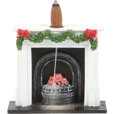 Black Candles & Accessories Something Different Christmas Fireplace Backflow Incense Burner 12.2 x 13.8 x 4 cm Candle & Accessory