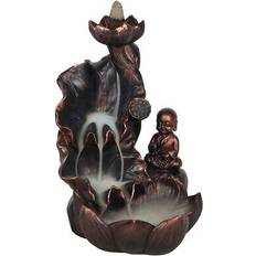 Brown Candles & Accessories Something Different Bronze Effect Buddha Backflow Incense Burner Candle & Accessory